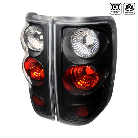 Spec-D Tuning 04-08 Ford F150 Altezza Tail Light Black LT-F15004JM-TM